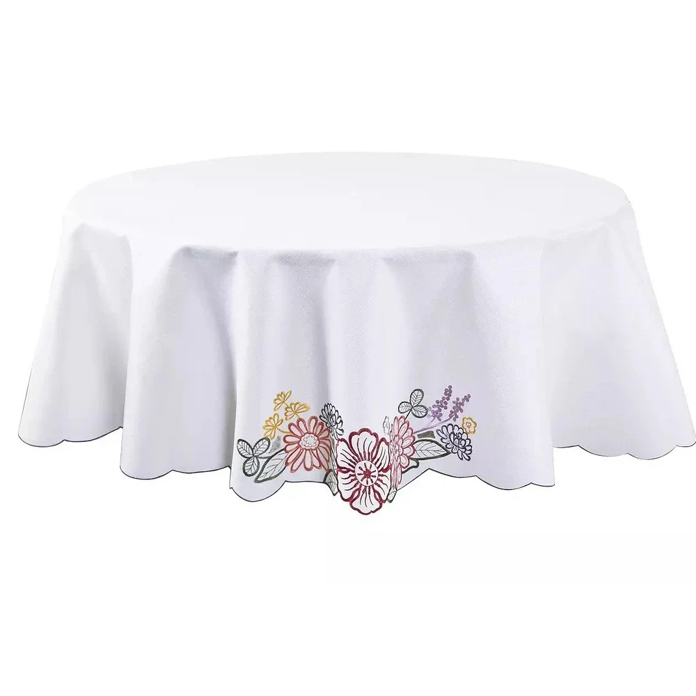 Celebrate Together Spring Floral Cutout Tablecloth‎ 70inch Round